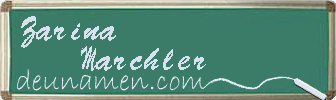 Zarina Marchler Visitenkarte